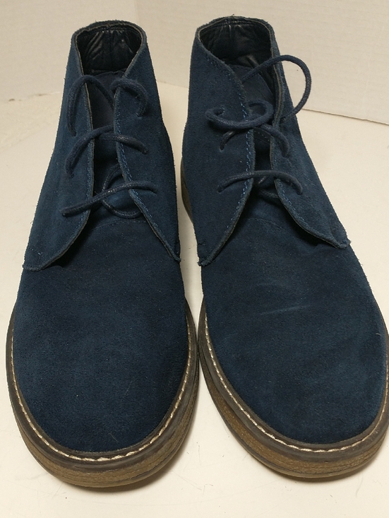 Joseph Abboud Travis Leather Chukka Boot,‎ Blue Suede, Men\'s Size 8.5 main image 4